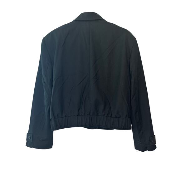 Free People NWT Black Agnes Solid Cropped Jacket Women’s Size Small Retail $298 - Picture 4 of 12